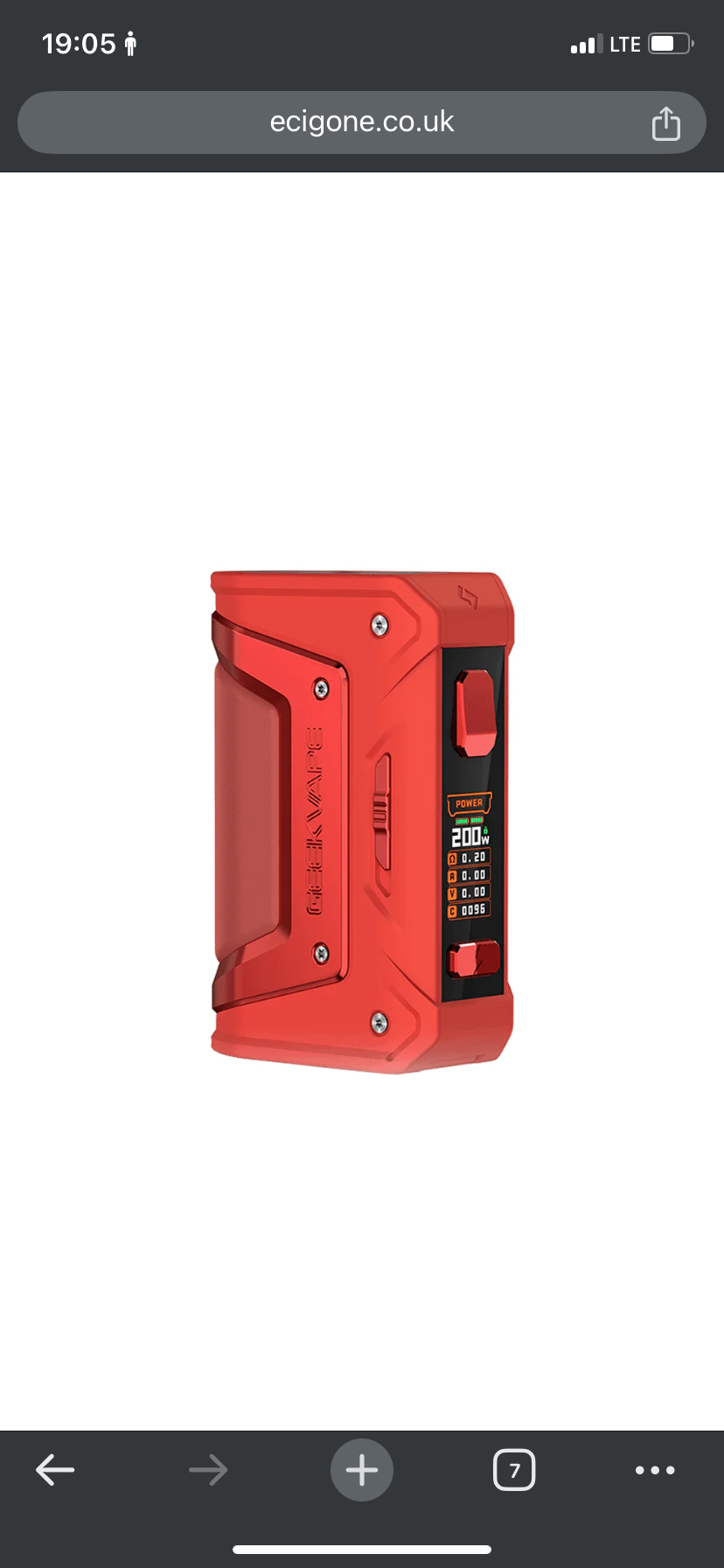 GeekVape L200 (Aegis Legend 2) Classic 200W Mod - Image 4