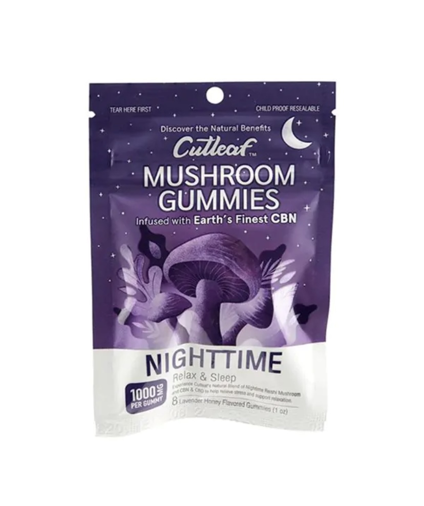 CUTLEAF ZERO THC MUSHROOM GUMMIES 8PCS - Image 2