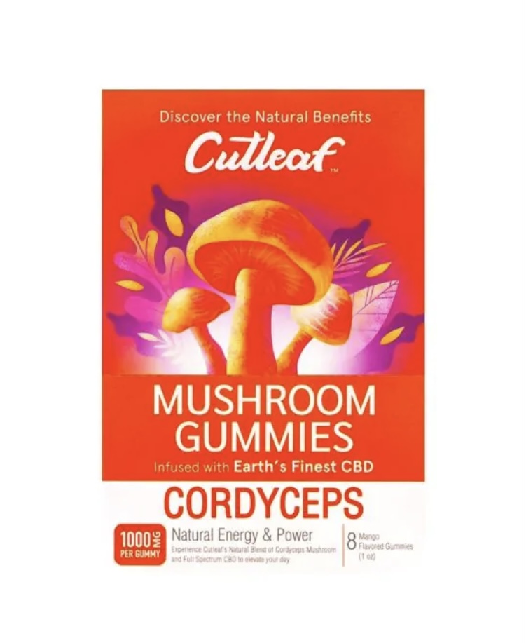 CUTLEAF ZERO THC MUSHROOM GUMMIES 8PCS - Image 4