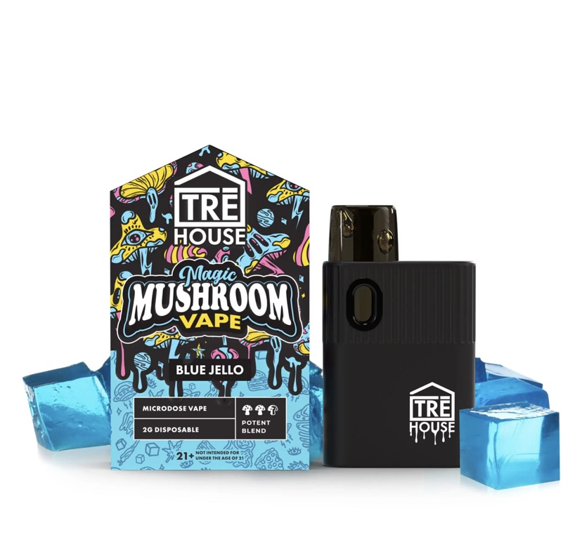 TRE HOUSE | MICRODOSE MAGIC MUSHROOM VAPE PEN – BLUE JELLO – 2G DISPOSABLE VAPE PEN