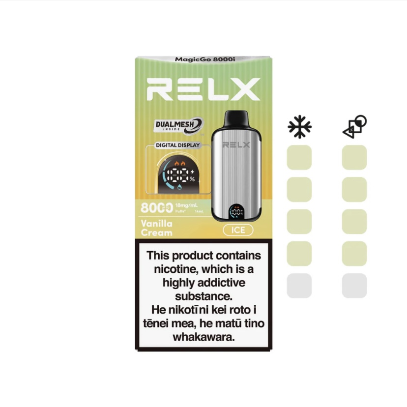 RELX MagicGo Vanilla Cream (Ice) 8000i Puff 18mg/mL
