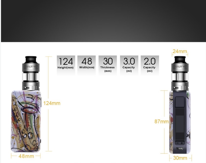 Aspire Puxos 80/100W TC Kit with Cleito Pro - Image 5