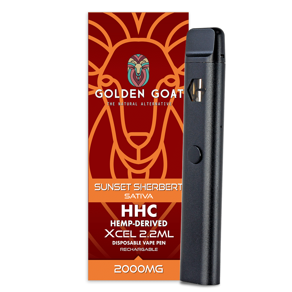 HHC Vape Device, 2000mg, Rechargeable/Disposable – Sunset Sherbert